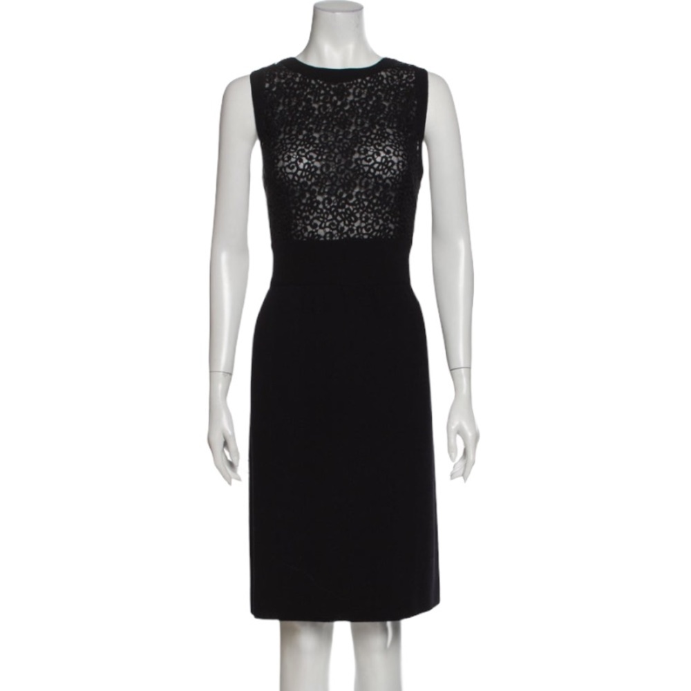 Valentino Vintage Black Sheath Dress 10